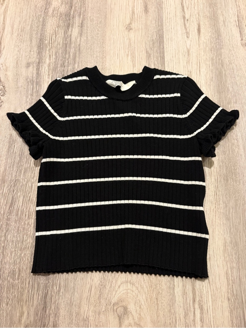 Girls striped ribbed shirt - new!